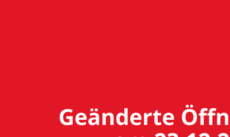 Geänderte Öffnungszeit am 23.12.2025 websiteformat 1